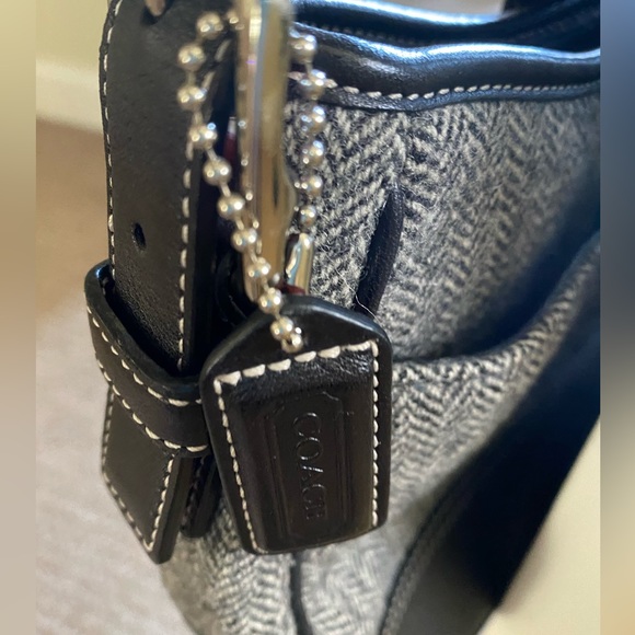 Coach Wool and Leather Shoulder Bag G3J-9395 - Picture 7 of 7